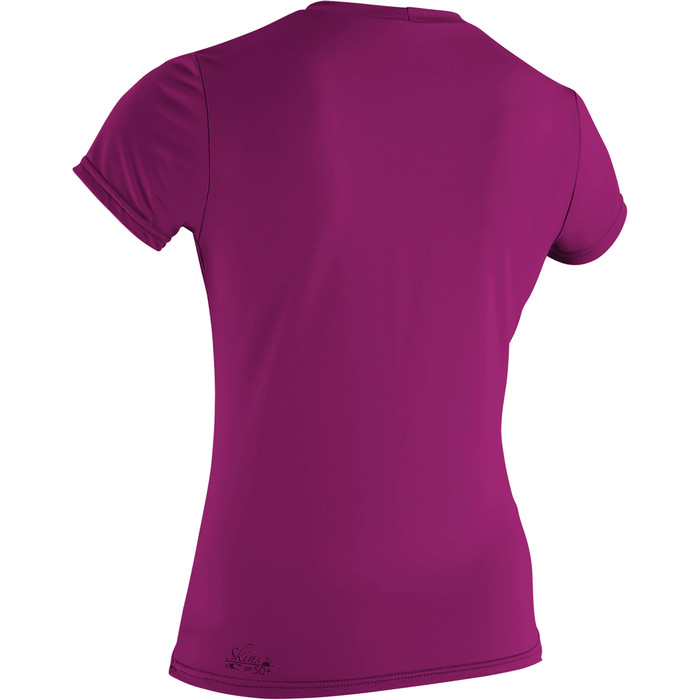 2024 O'Neill Womens Basic Skins Short Sleeve Rash Tee 3547 - Fox Pink